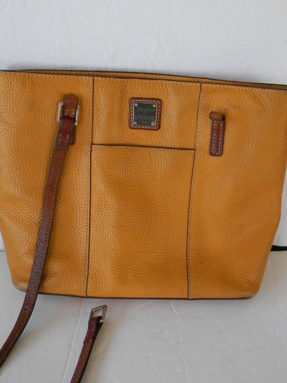 Dooney Bourke  Pebble Grain Lexington tote GOLDEN MUSTARD **BROKE FRONT STRAP